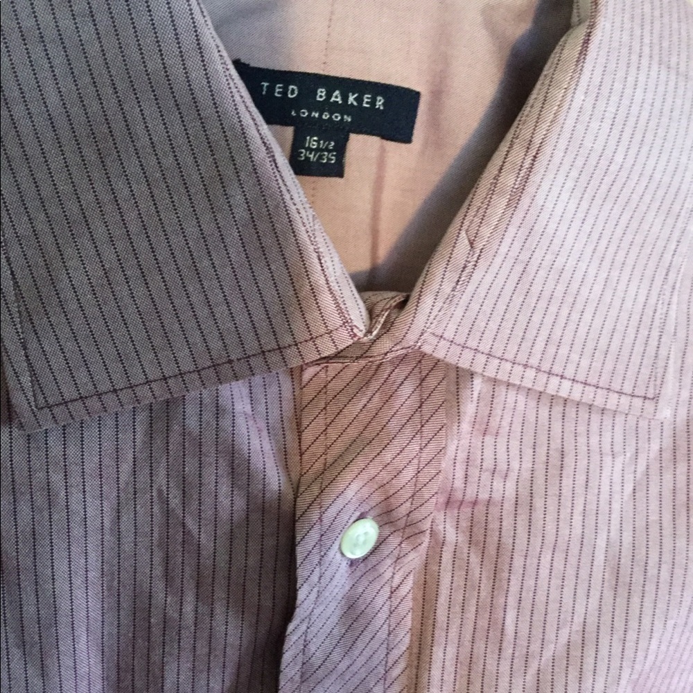 Ted Baker Men’s dress shirt size 16 1/2 - Picture 3 of 3